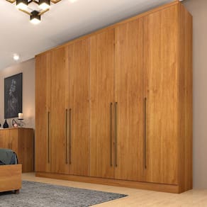 Guarda Roupa Casal 6 Portas 8 Gavetas Portugal Espresso Móveis Cinamomo