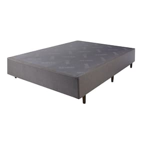 Base Box King Serflex Nice 24x193x203cm Cinza