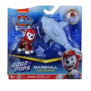 Patrulha Canina - Boneco Marshall com Golfinho - Aqua Pups