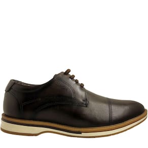 Sapato Masculino Esporte Social Estilo Oxford em Couro Calce Fácil Ferracini Spot 3260