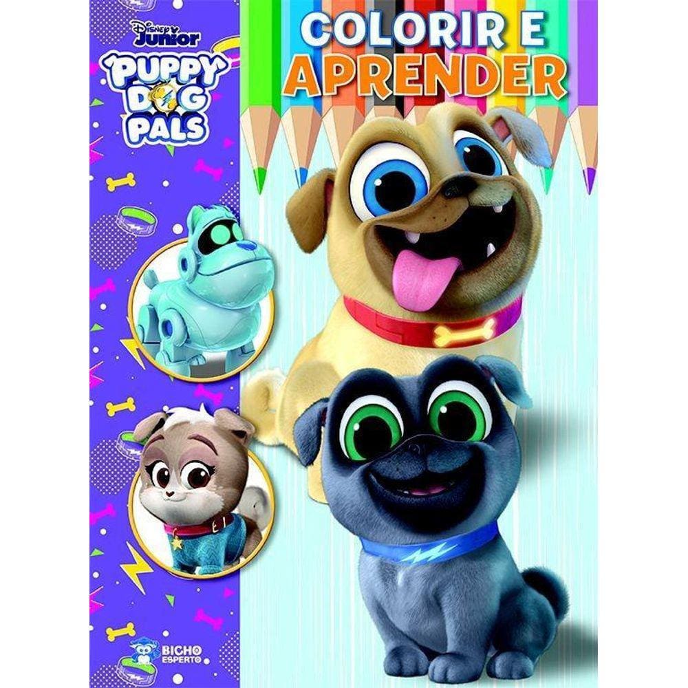 Colorir E Aprender Personagens Disney - Puppy Dog Pals