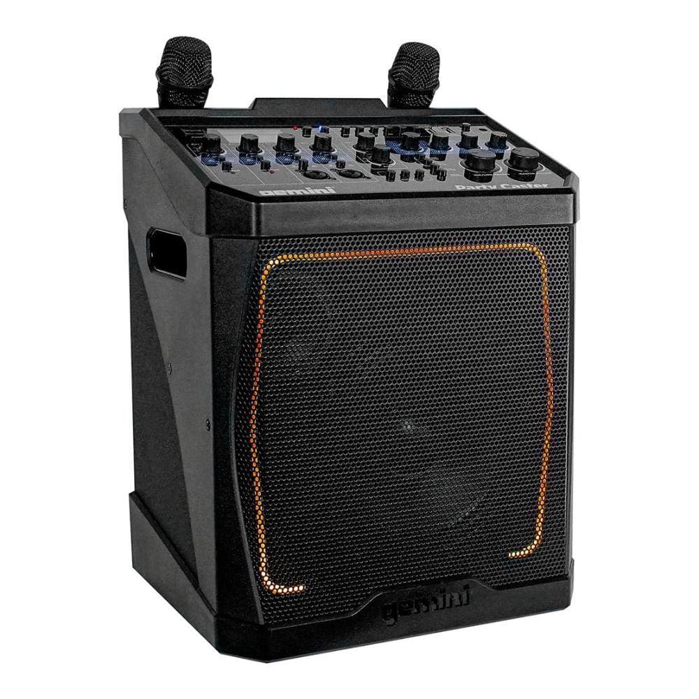 Caixa de som karaokê com dois microfones Gemini KP-800PRO