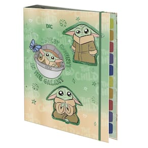 Fichário Elástico Baby Yoda Mandalorian 48 Folhas - Dac 4214