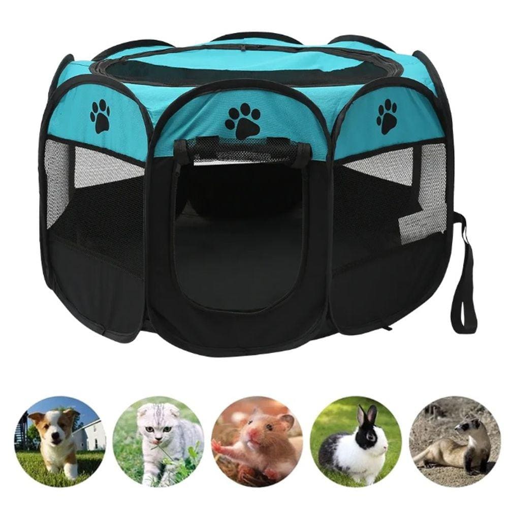 Cercadinho Cachorros Gatos Dobrável Portátil Extra Grande