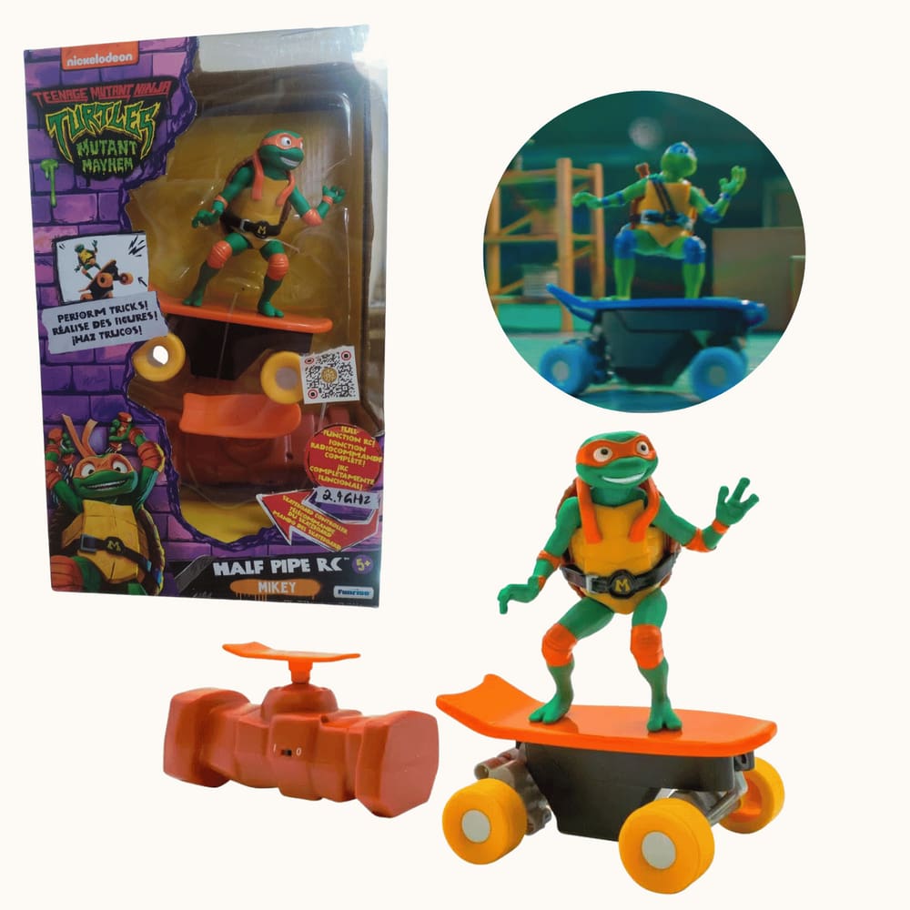 Skate Mikey Tartaruga Ninja Rádio Controle 7 funções Candide