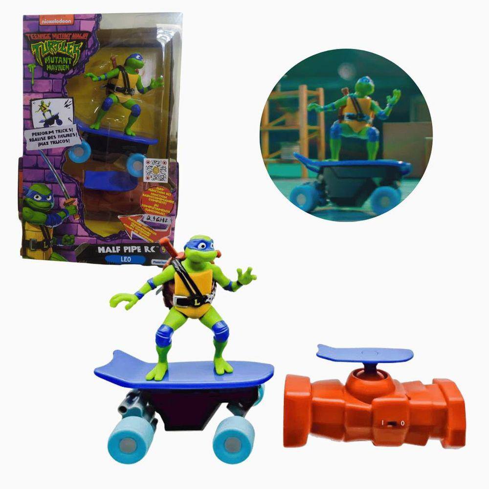 Skate Leo Tartarugas Ninjas Rádio Controle 7 funções Candide