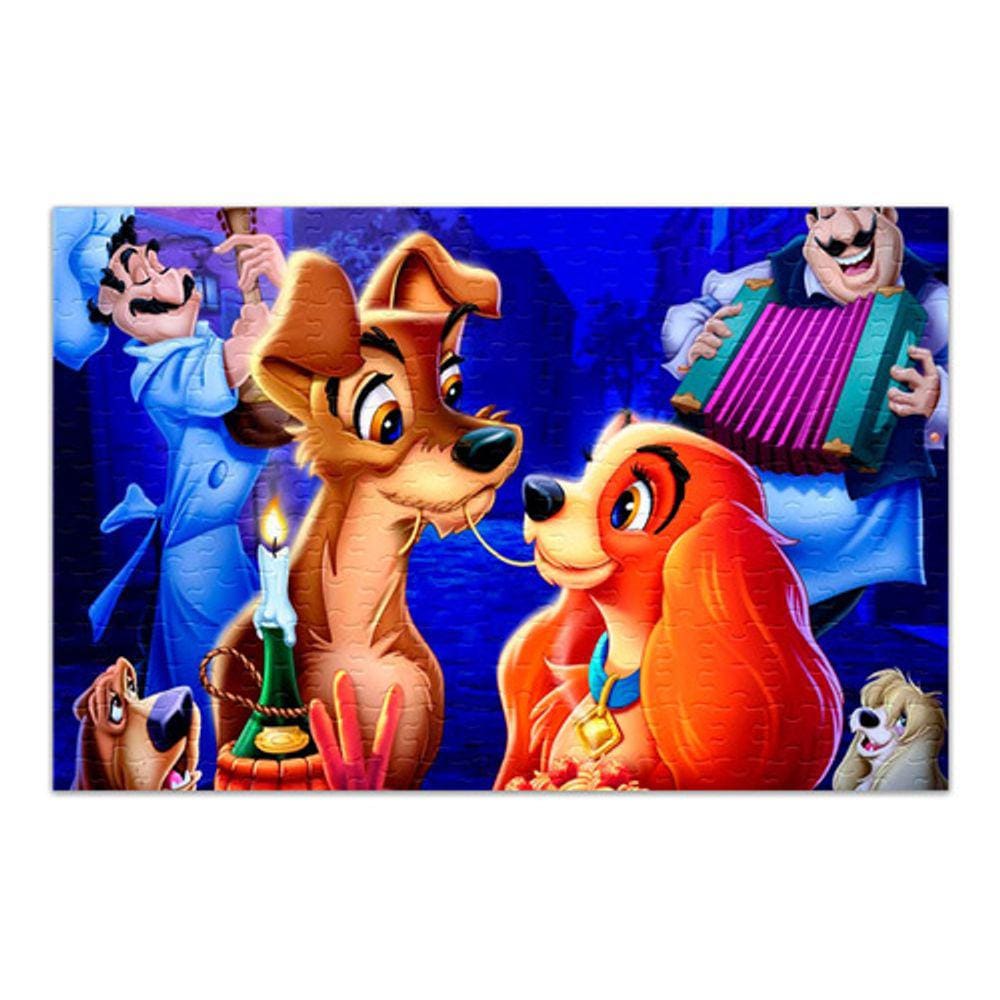 Quebra Cabeça A Dama E O Vagabundo 001 120 Peças