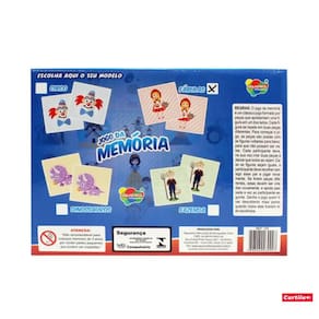 Jogo da Memória Infantil de Madeira Circo 24Pçs Aquarela