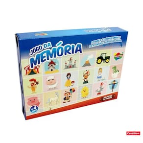 Jogo da Memória de Madeira Dinoussauros 24Pças Aquarela