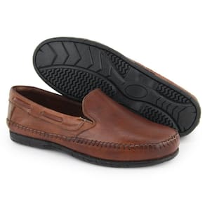 Mocassim Masculino Couro Casual Confortável Estilo Clássico