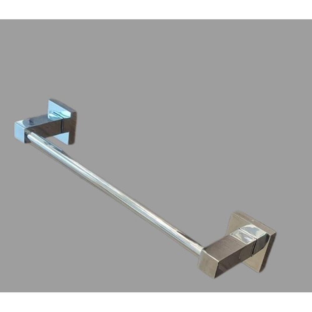 Suporte de Toalhas Barra 30 cm Metal Cromado Quadratt