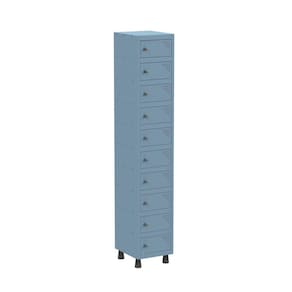 Armario Porta Objeto 10 Portas Aço APOP 501/10 Azul Dali