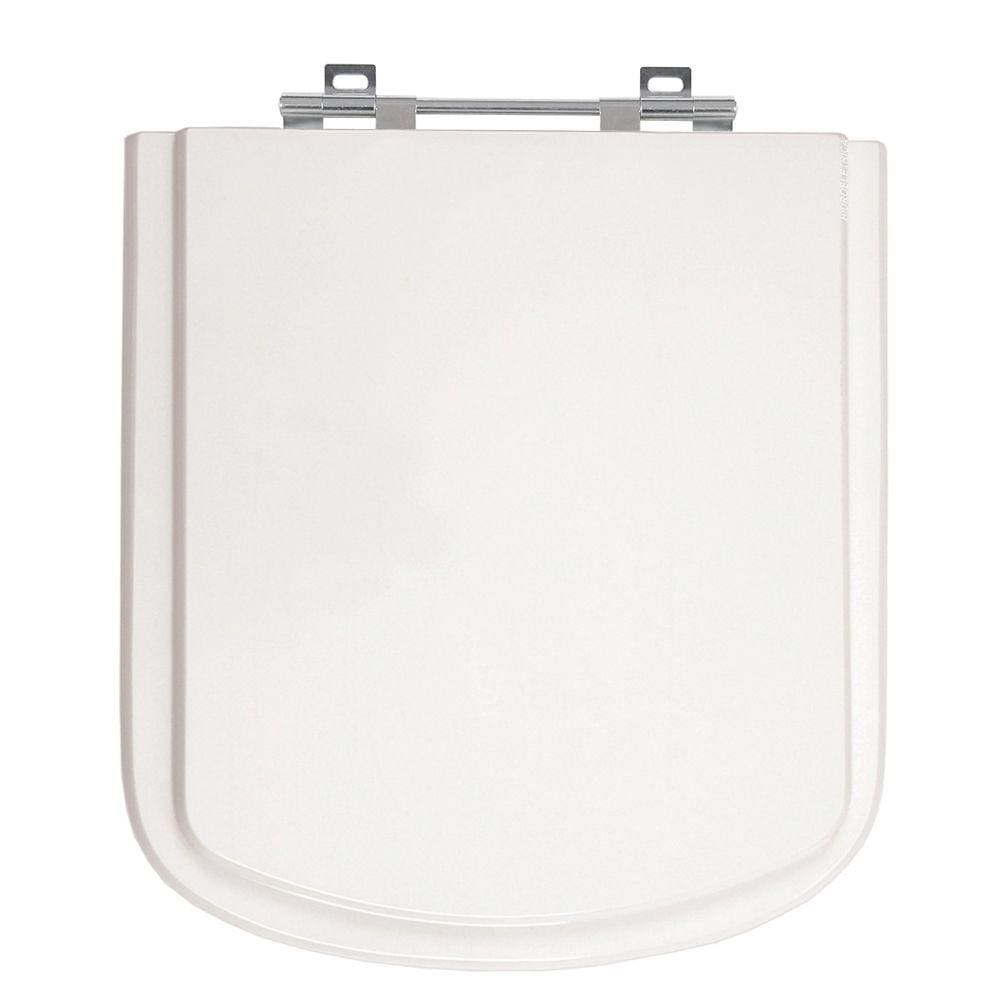 Tampa de Vaso Unic Branco Tampa para Vaso Deca de Madeira Laqueada