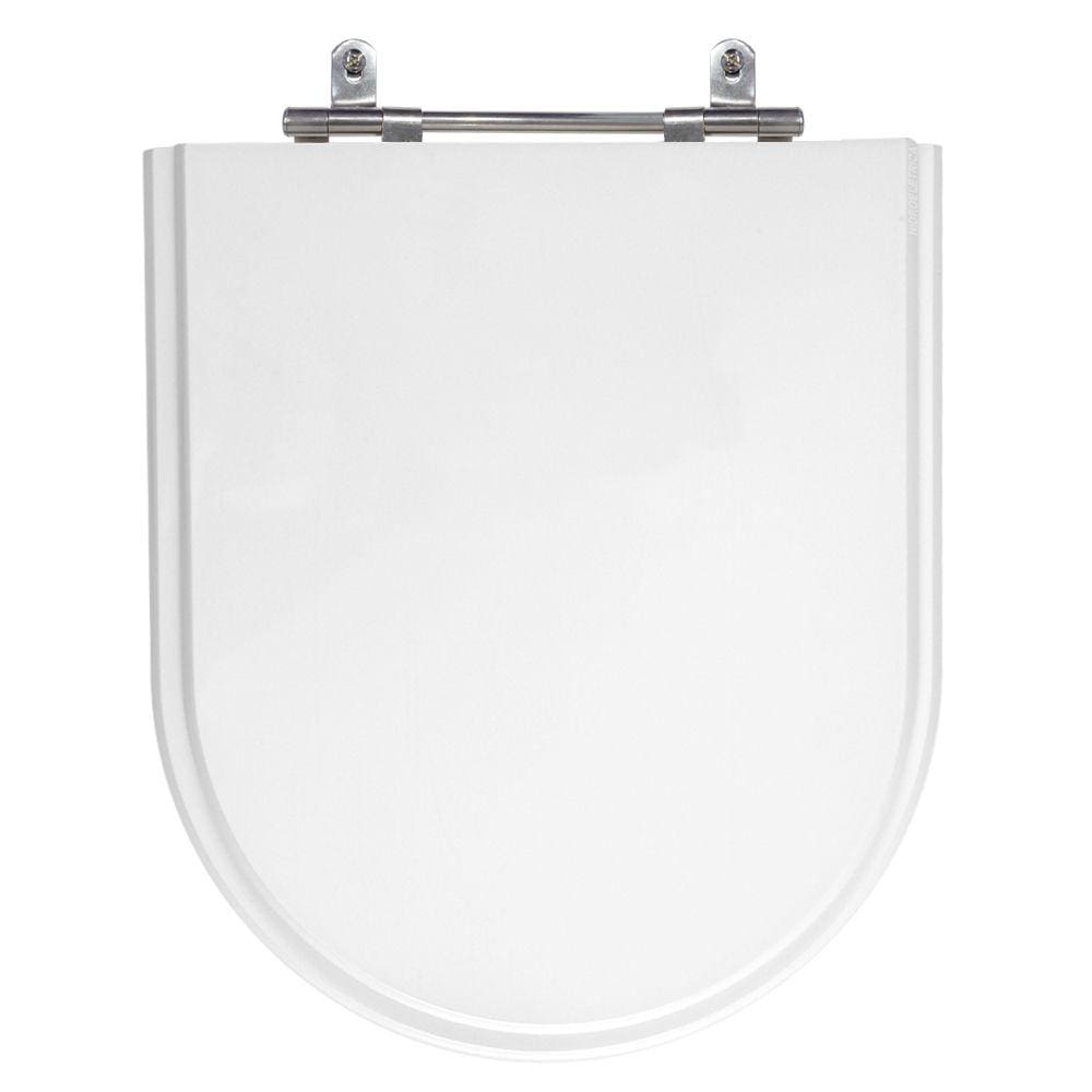 Assento Sanitário Carrara Branco Tampa para Vaso Deca de Madeira Laqueada