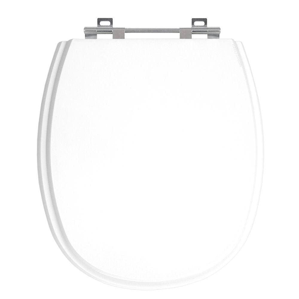 Assento Sanitário Aspen Branco Tampa para Vaso Deca de Madeira Laqueada