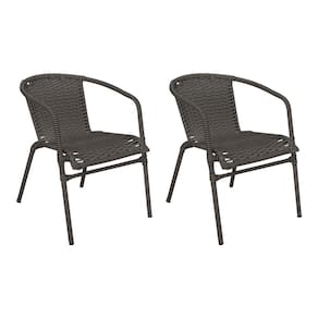 Kit 2 Cadeiras de Fibra de Junco Sintético com Proteção Uv Luxo Top - Café