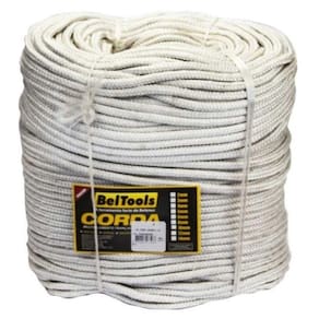 Corda Seda Branca 3mm Rolo 400 metros Beltools