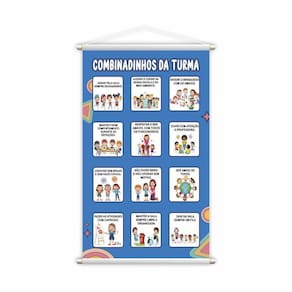 Banner Combinadinhos Da Turma Pedagógico Escolar Grande