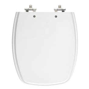Assento Sanitário Stylus Branco Tampa para Vaso Celite de Madeira Laqueada