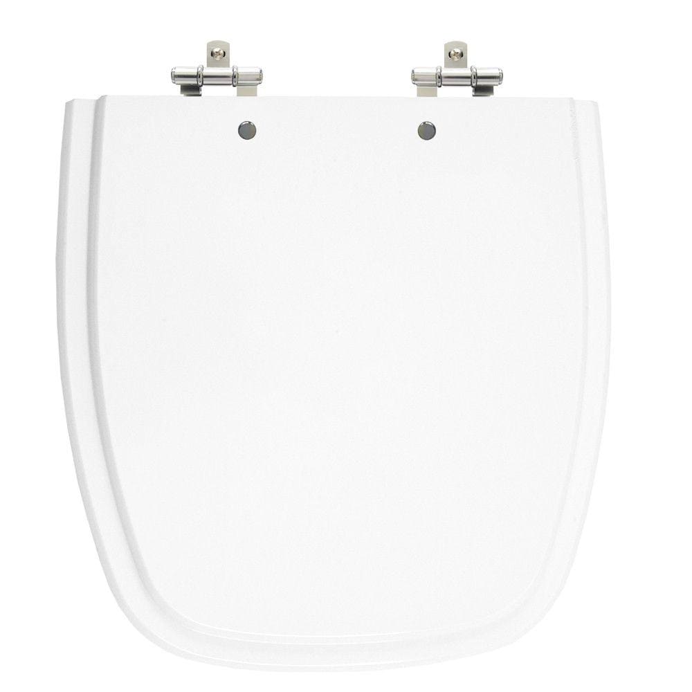 Assento Sanitário Versato/Fit Branco Tampa para Vaso Celite em Madeira Laqueada