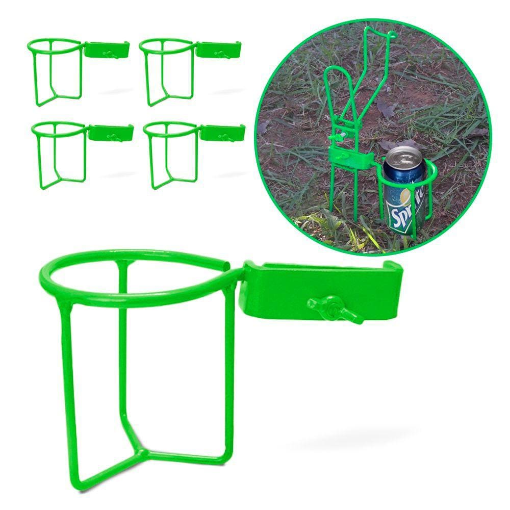 Kit 5 Porta Lata Suporte Vara de Pesca Secretária Pesqueiro Barranco Cor Refletiva Ideal Pesca Noturna