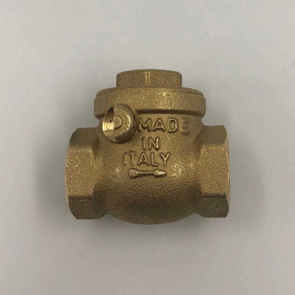 Válvula De Retenção Horizontal Metal 1/2 Com Portinhola Latão