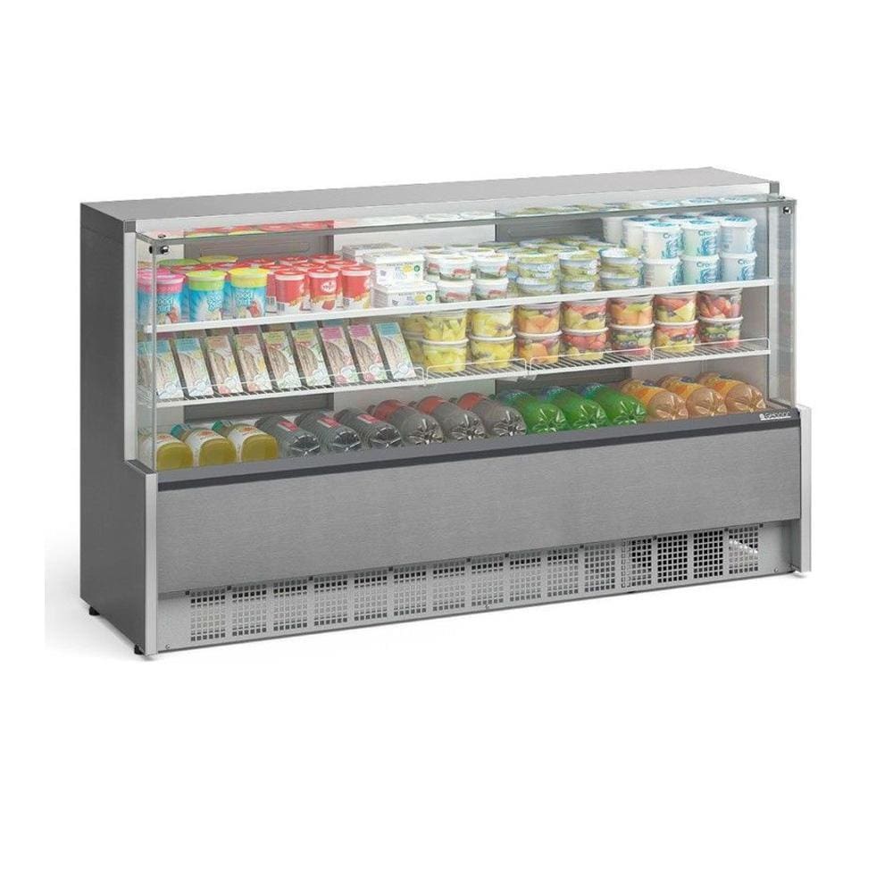 Vitrine Refrigerada Gelopar Universal 205 cm Inox 50-60Hz 220V GPSA-205R