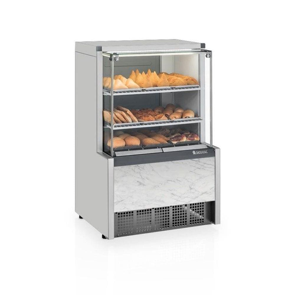 Vitrine Estufa Gelopar com Bandeja 75 cm Branco 50-60Hz 220V MEQA-075R
