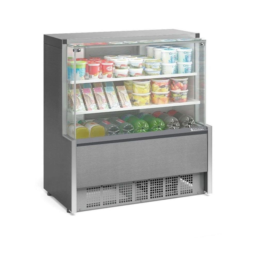 Vitrine Refrigerada Gelopar Universal 1,10 m Inox 50-60Hz 220V GPDA-110R TI