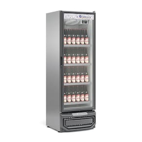 Refrigerador Expositor Vertical 45 Litros Inox 127V Gelopar GCBC-45 TI