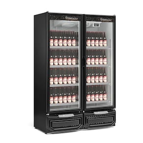 Refrigerador Expositor Vertical 957 Litros Preto 127V Gelopar GCBC-950