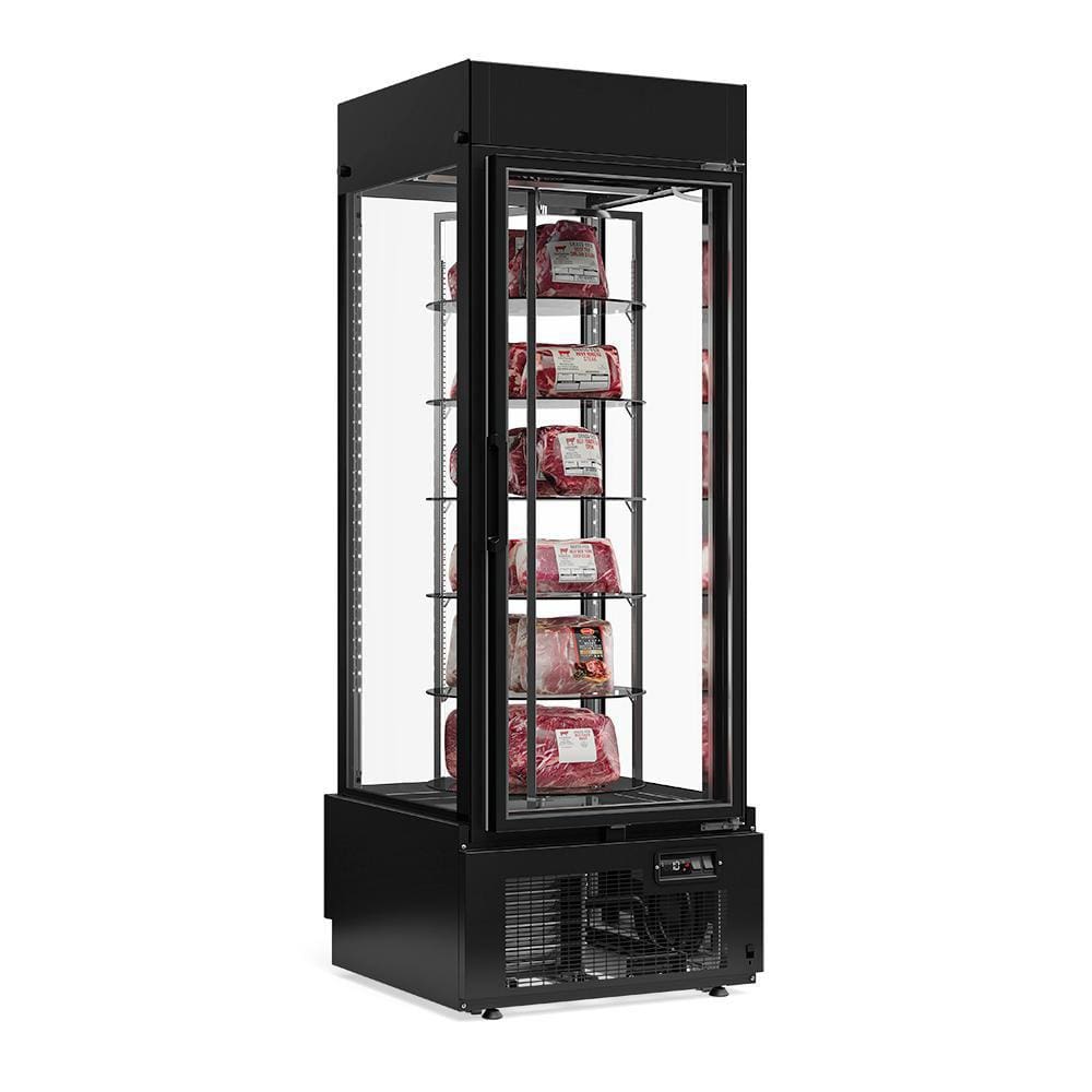 Vitrine Refrigerada Gelopar Giratória Preta 220V GEVG-075 PR
