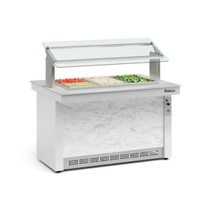 Buffet Refrigerado Gelopar 3 Cubas Branco 220V GBRF-140