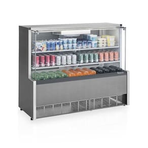 Vitrine Refrigerada Gelopar Ar Forçado 1,40 m Inox 220V GPFA-140R