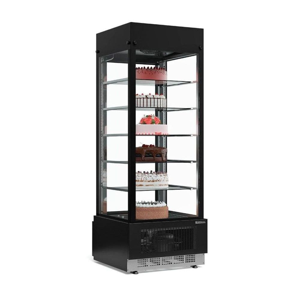 Vitrine Refrigerada Gelopar Fixa Preta 220V GEVF-075 PR
