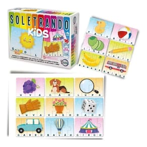 Jogo Soletrando Kids 16 Quebra Cabeça - 70 Peças