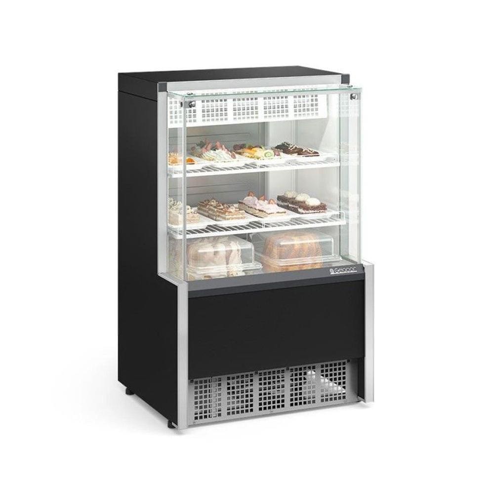 Vitrine Refrigerada Gelopar Dupla Função 75 cm Preto 220V GPEA-075R