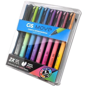 Caneta Esferográfica MOVE CiS 0,7mm - 8 Cores