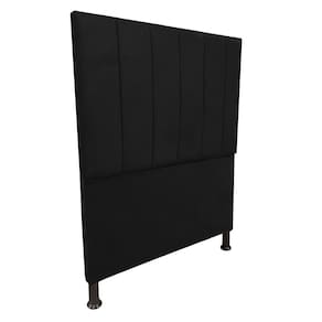 Cabeceira de Cama Box Solteiro 100cm Estofada Laura Preta