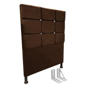 Cabeceira de Cama Box Viúva + Frame 130cm Estofada Lari Marr