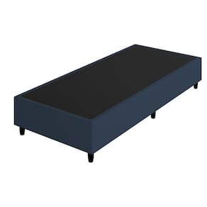 Base Box Solteiro Reforçado Arte Cúbica Estofados Itália 37x88x188cm Azul