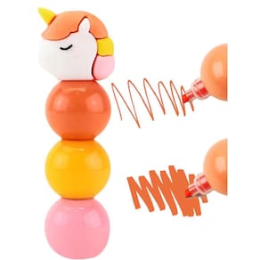 Marca Texto Unicórnio Kawaii Tons Pastéis Com 3 Unidades