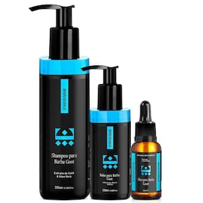 Kit Barba Goot - Óleo + Balm + Shampoo Barba Embaixador 200Ml