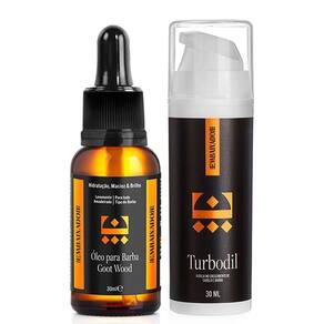 Kit 01 Óleo Para Barba Goot Wood + 01 Blend Turbodil Embaixador 30Ml