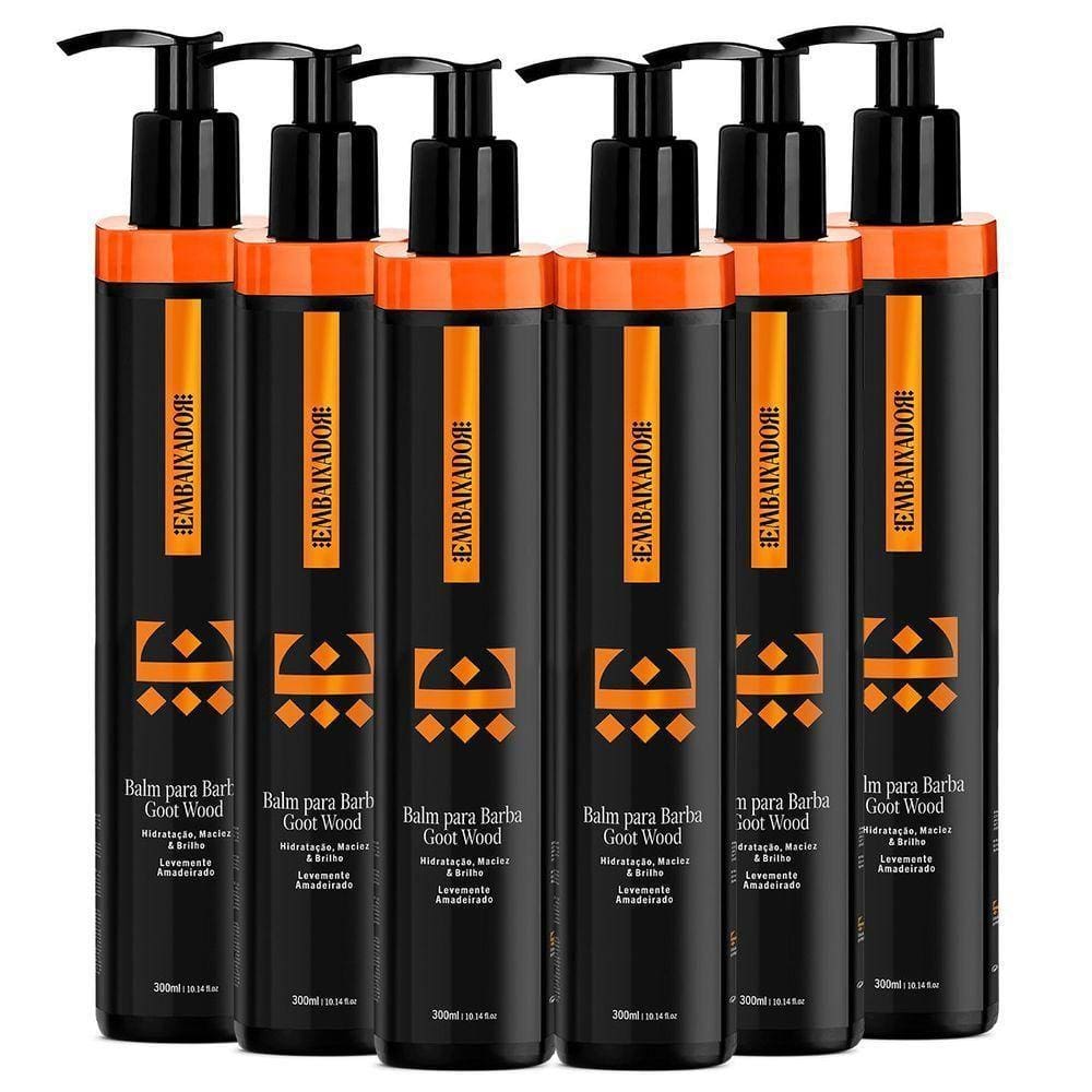 Kit 06 Balm Para Barba Goot Wood Embaixador 300Ml
