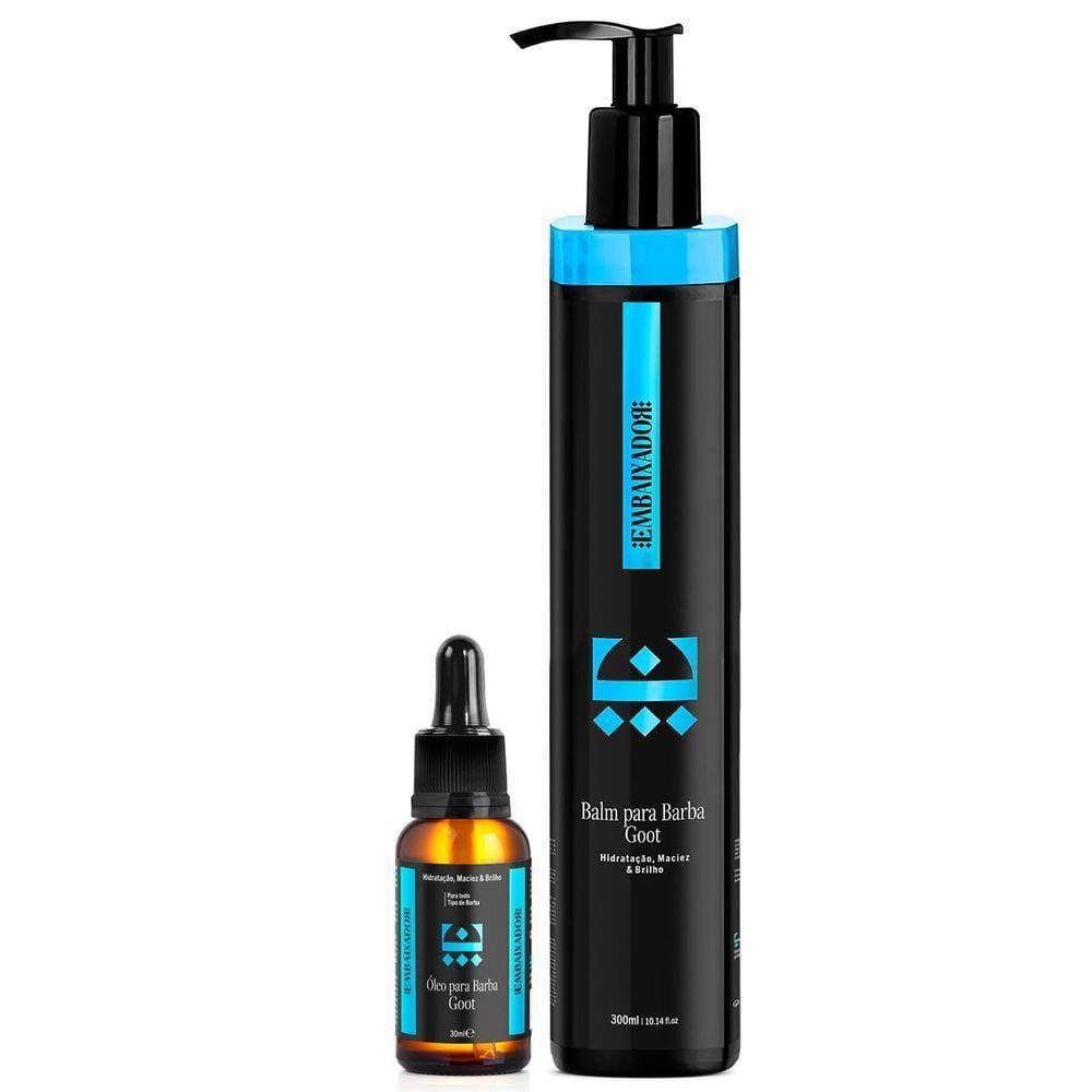 Kit 01 Óleo Para Barba Goot + Balm Goot Embaixador 300Ml