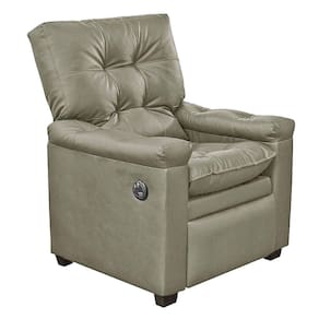 Poltrona Reclinável Imperador Couro Sintético Bege Areia com Massagem - SOFA STORE