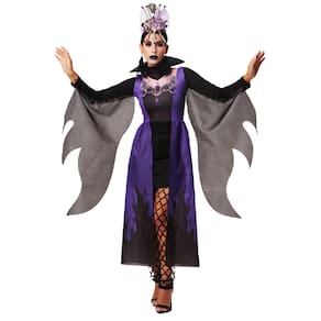 Fantasia Halloween Malévola Feiticeira Maligna Feminina Luxo