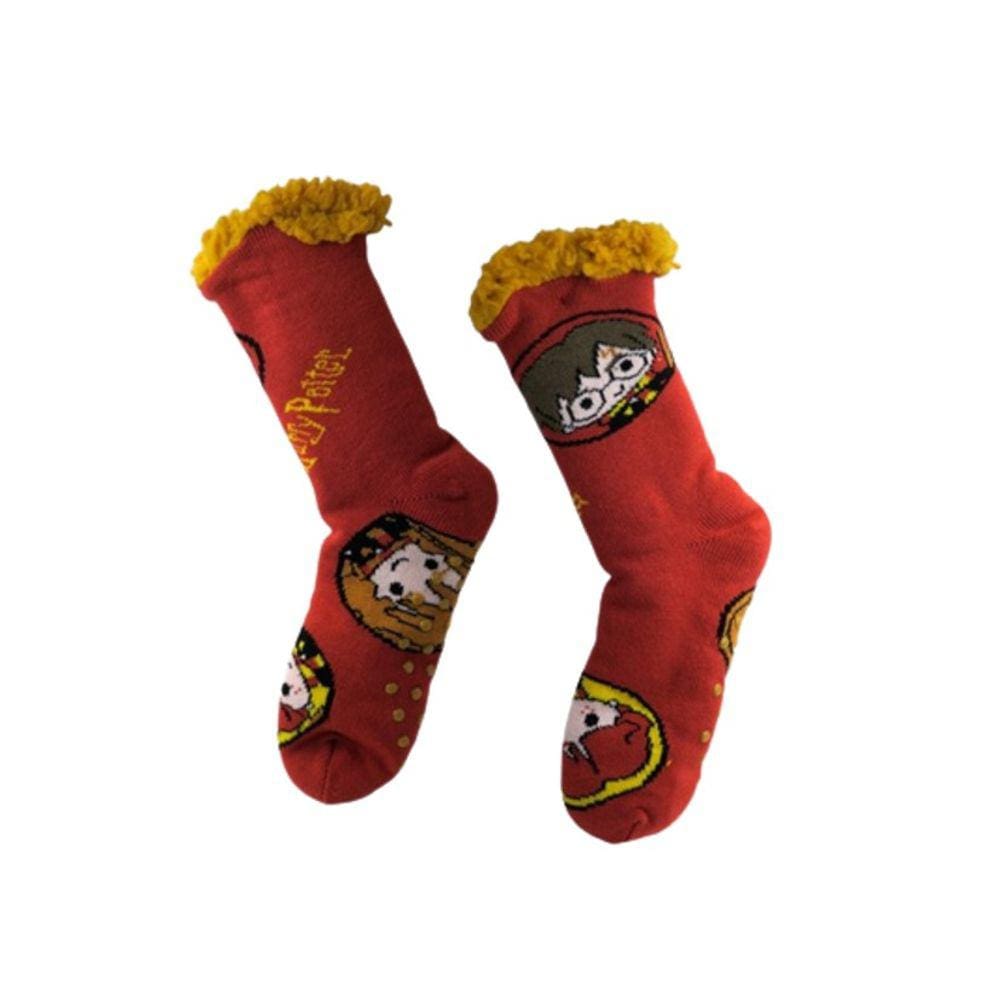 Meia Pantufa Cozy Hogwarts Harry Potter Tam G - Zona Criativa