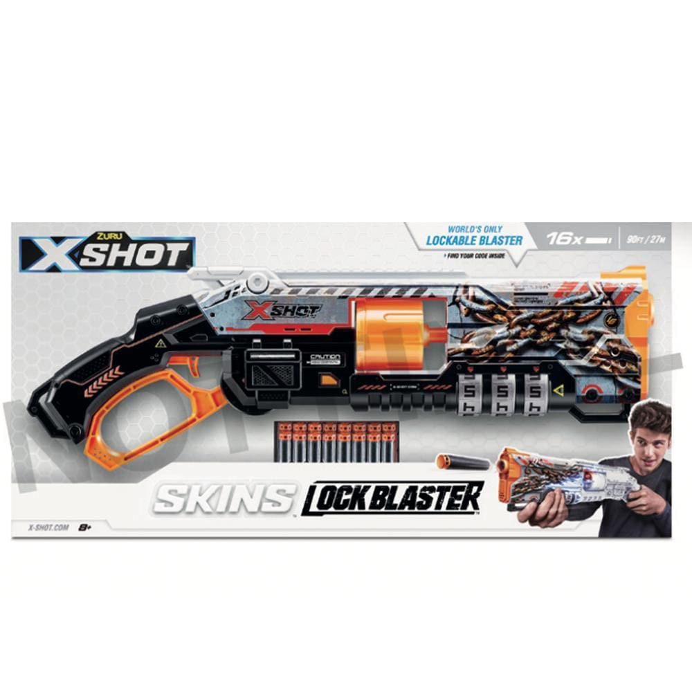 Lancador Xshot Skin Lockable Blaster 16 Dardos